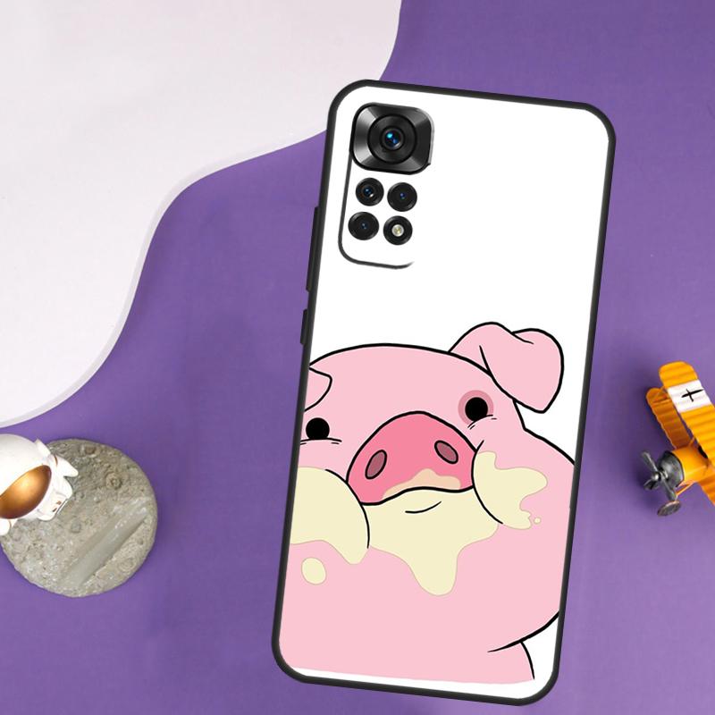 Cartoon Pig Case For Xiaomi Redmi Note 13 Pro 14 12 9 10 11 Pro 10S 11S 12S Redmi 13C 14C 10C 12C Cover