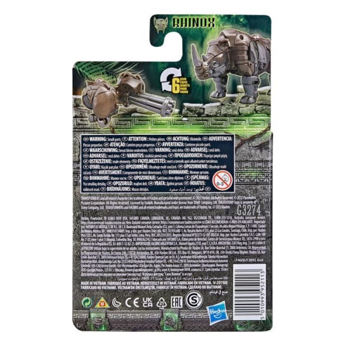 Figurine - Transformers - Rise of the Beasts - Rhinox - 8 Cm - Mixed - 4 Years and Over