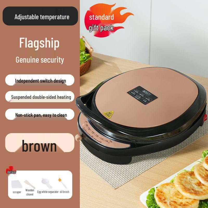 Electric Griddle with Increased Depth: Multi-functional Double-Sided Cooking Pan for Frying, Grilling, Baking, Crepes, and Pancakes
