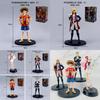 Limited Edition Red One Piece Movie Figures Monkey D. Luffy Roronoa Zoro Sanji And Usopp 18cm Pvc Toys