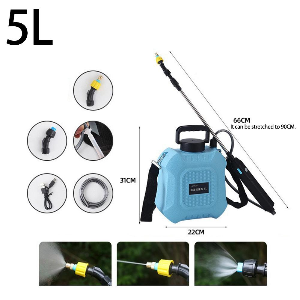 5L Electric Garden Sprayer Adjustable Mist Spray Device 5L Water Tank 8L Water Tank Comfortable Shoulder Strap