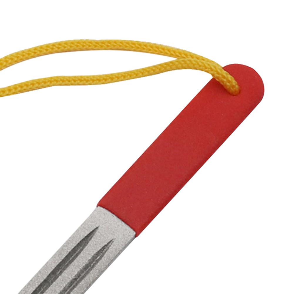Portable Diamond Knife Sharpener Whetstone Outdoor Fishing Hook File Grindstone