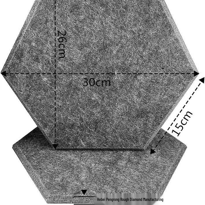 Hexagonal Polyester Fiber Sound-Absorbing Panel for Indoor Wall Soundproofing in Music Rooms and Studios