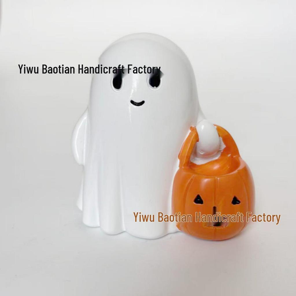 Halloween Ghost Party Decoration - Cute White Ornament for Yard or Desktop