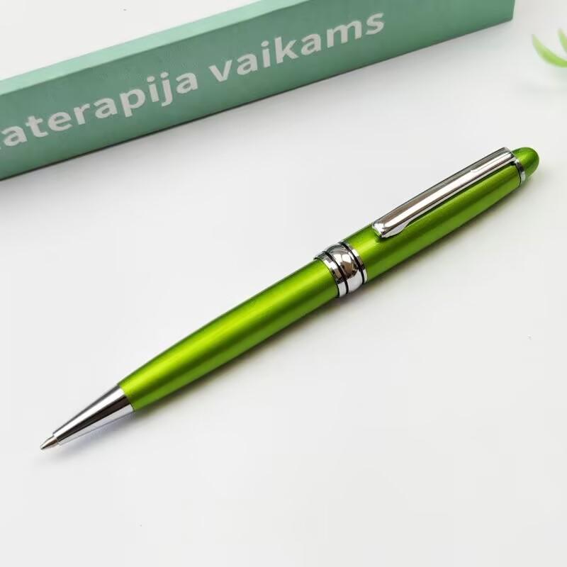 Metal Durable Ballpoint Pen Rotating Pocket-size Pen Portable BallPoint Pen Small Oil Pen Business Signature Pen Exquisite Writing Tool
