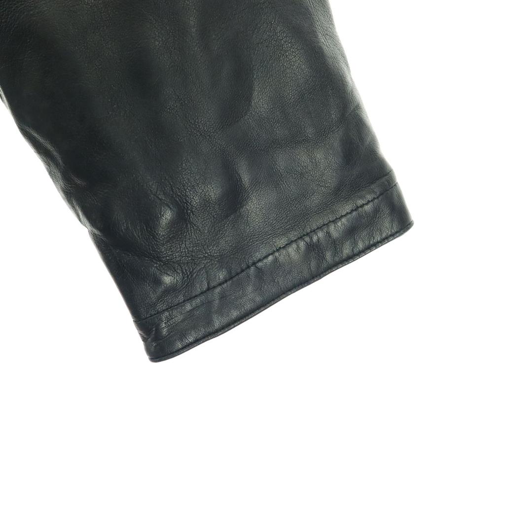 RONSON Long sleeve Half length leather jacket M black Sheep leather Men's Used
