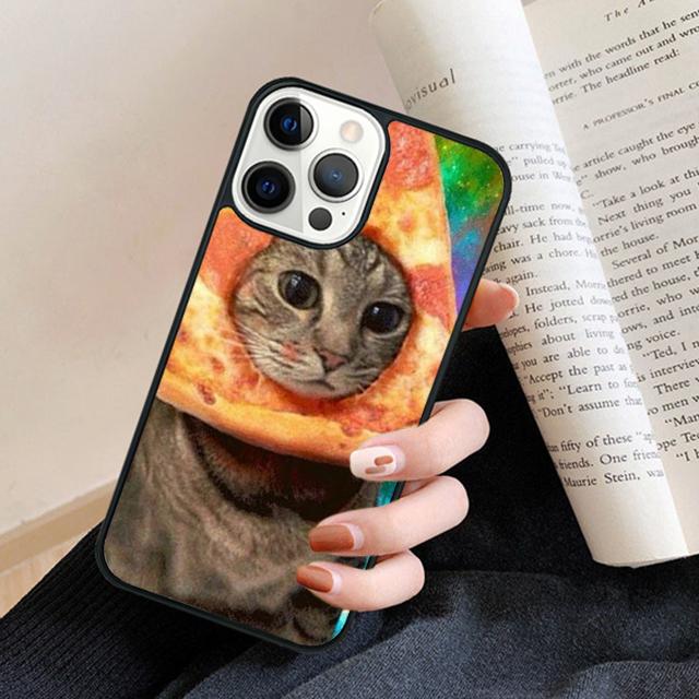 Cool Pizza Space Cat Phone Case Back Cover for IPhone 18 16 15 SE2020 14 13 11 12 Pro Max Mini XS XR X PlusS Fundas Coque