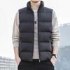 Korean Style Autumn Winter New Style Minimalist Casual Down Vest Outerwear Gilet Warm Sleeveless Padded Jacket For Men