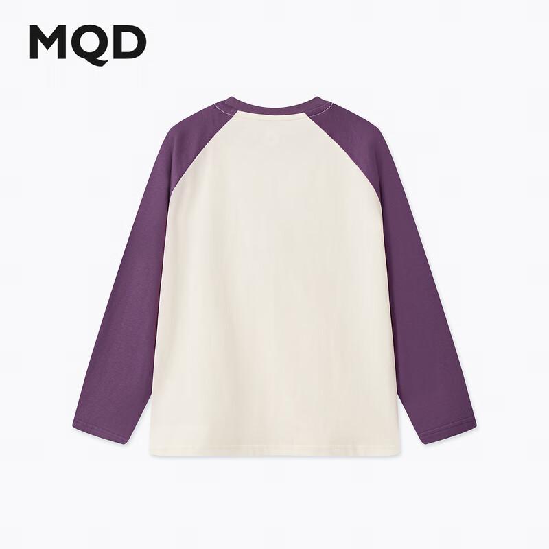 MQD Kids  Color Block Letter Raglan Long Sleeve T-Shirt 140