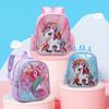 Cute Pink Unicorn Backpack For Girls Oxford Fabric Lightweight Design