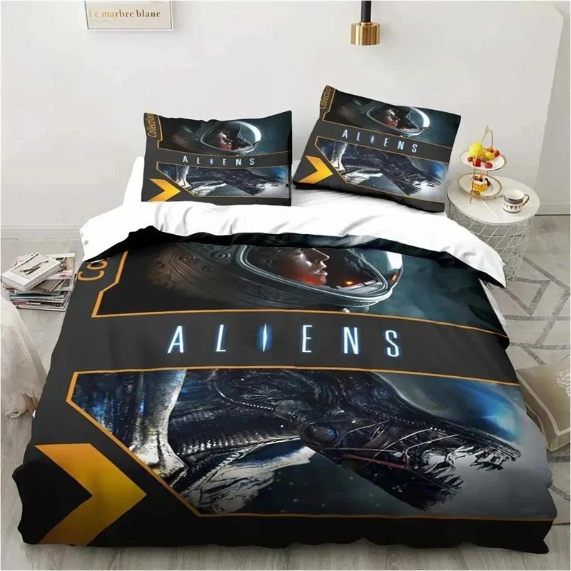 Alien Vs. Predator Predator Movie Bedding Set Single Double Queen King Size Duvet Cover Adult Boys Bedroom Bedspread Luxury Gift