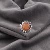 Peach Moonstone Gemstone Jewelry, 925 Sterling Silver Ring, Handmade Gorgeous Silver Ring, For Wedding Gift