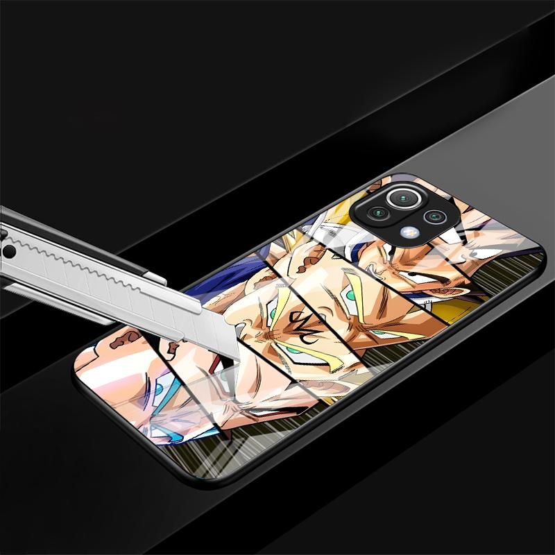 D-ragonS B-allS Goku Art Case for Xiaomi mi 12X 14 10T 13 11 Lite 12T 11T Note 10 12 10 Pro Glass Phone Cover