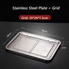 New 304 Stainless Steel Stainless Steel Baking Tray Oil Filter Removable Cooling Rack BBQ Tray Bakeware Oven Use