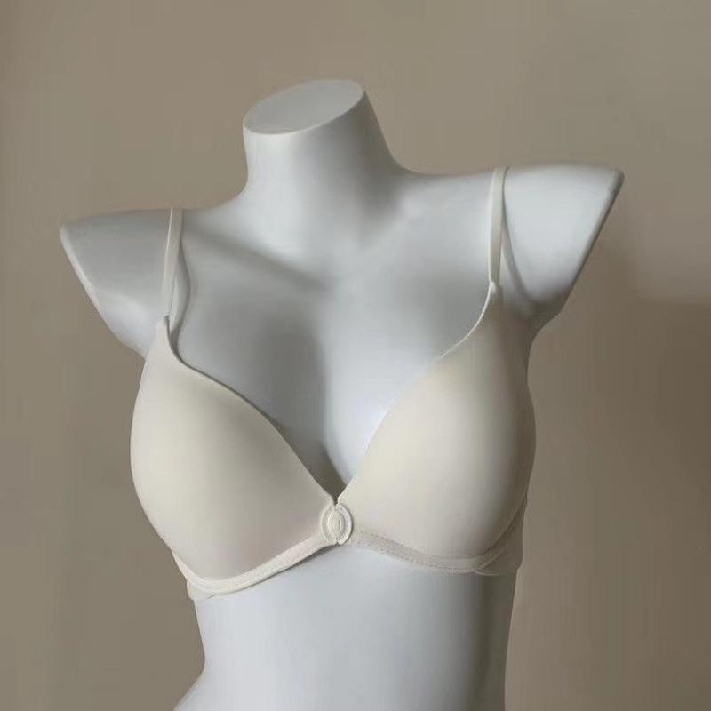 Wireless Front Closure Bra for Small Bust - Seamless Shaping, Buttoned Beautiful Back Lingerie