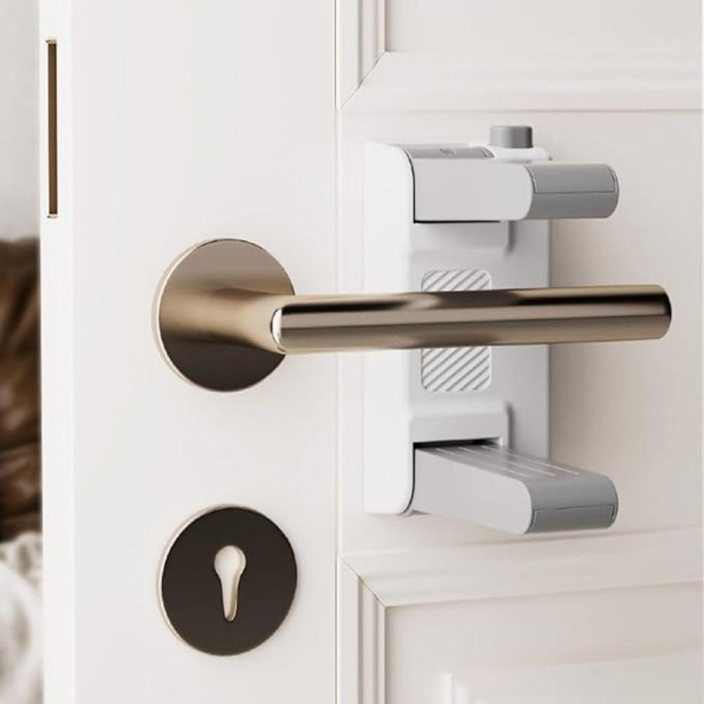 ABS Child Safety Door Handle Lock No Tools Needed Door Lever Lock  Baby Proofing Doors