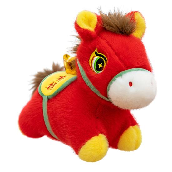 

Кукла Лошадь Благоприятное Значение Наполнитель из ПП Хлопка Плюшевая Игрушка Традиционный Зодиакальный Конь с Мешочком Удачи Кукла с Наполнителем из ПП Хлопка L красный