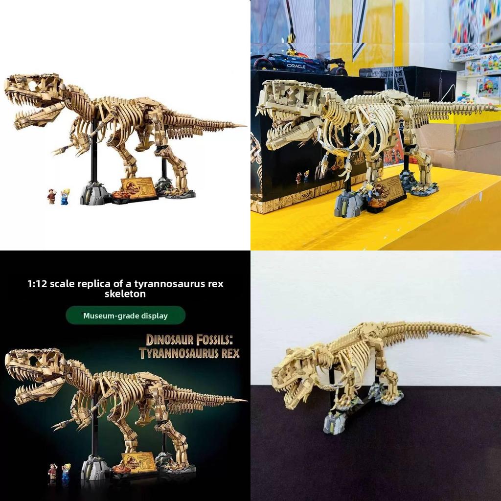 Park Tyrannosaurus Jurassic Rex Fossil Skeleton Assembles Building Blocks Toy