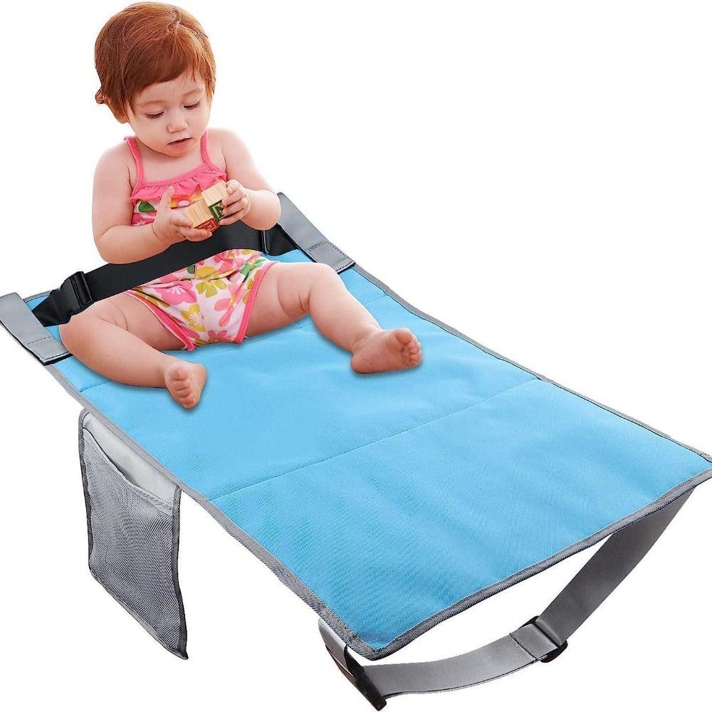 Grey Kids Travel Airplane Bed Portable Foot Rest Hammock New Baby Pedals Bed