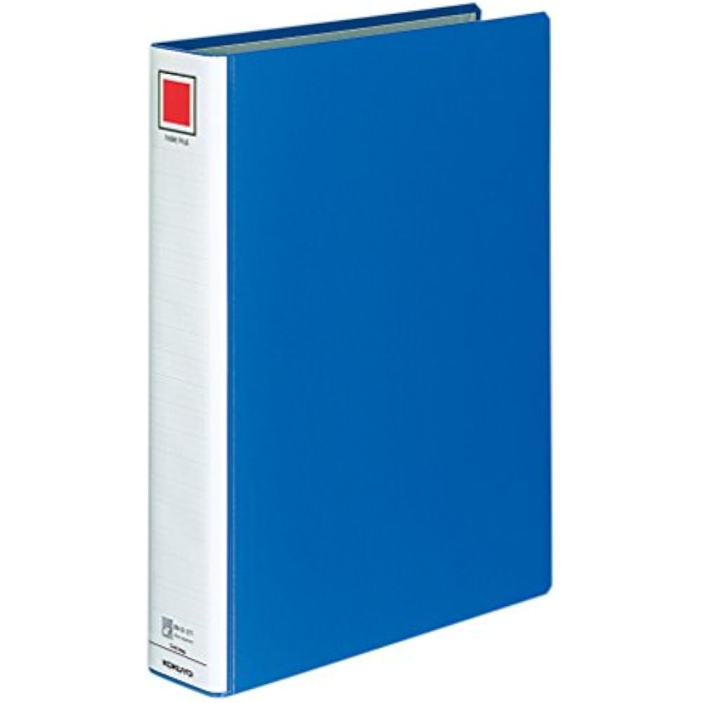 Kokuyo File Tube File Long Body Joiner, 2 Holes, B4, Vertical 40mm, Holes 400 Sheets, Blue, 614NB