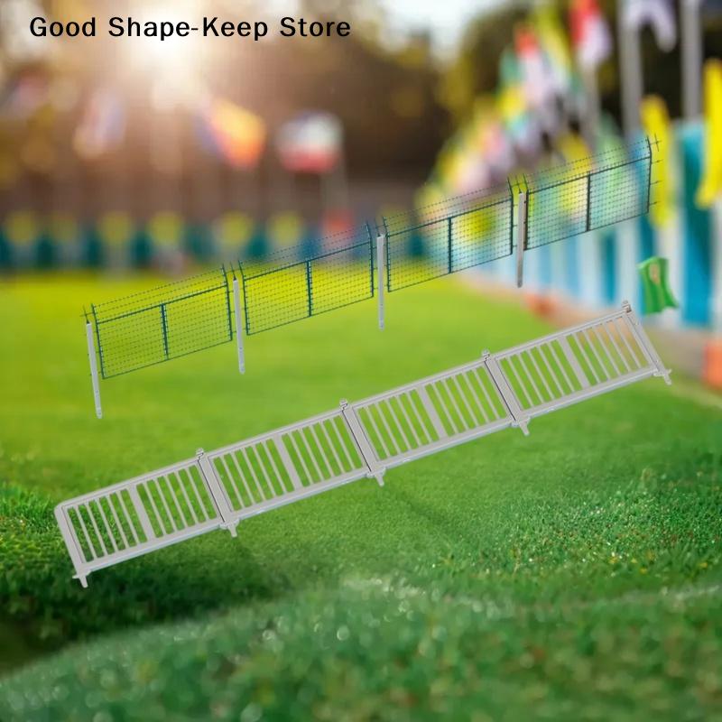 HO Scale Protective Fence With Columns Model For DIY Building Fence Wall Sand Table Railway Train Scene Diorama Kit