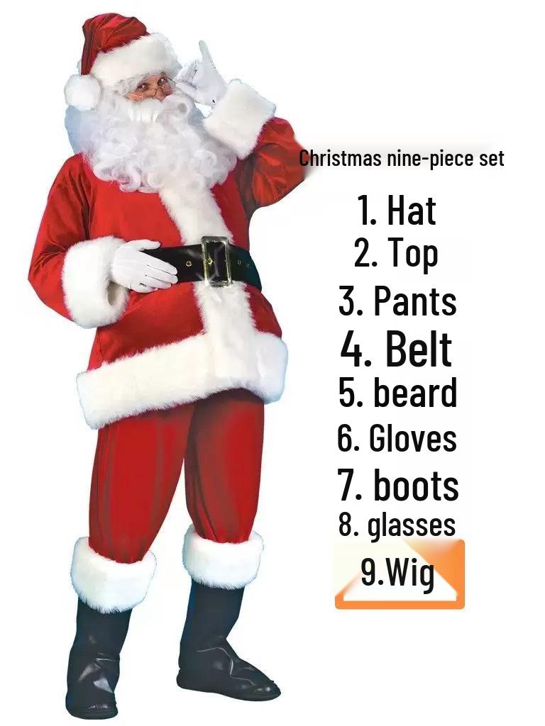 Weihnachtsmann Übergröße Extra Dickes Weihnachtskostüm - Klassischer Stil