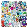 100pcs Cartoon Creative Cute Stickers Robot Personalized Decorate Notebook Mobile Phone Case Luggage Cup Scrapbooking Stickers
