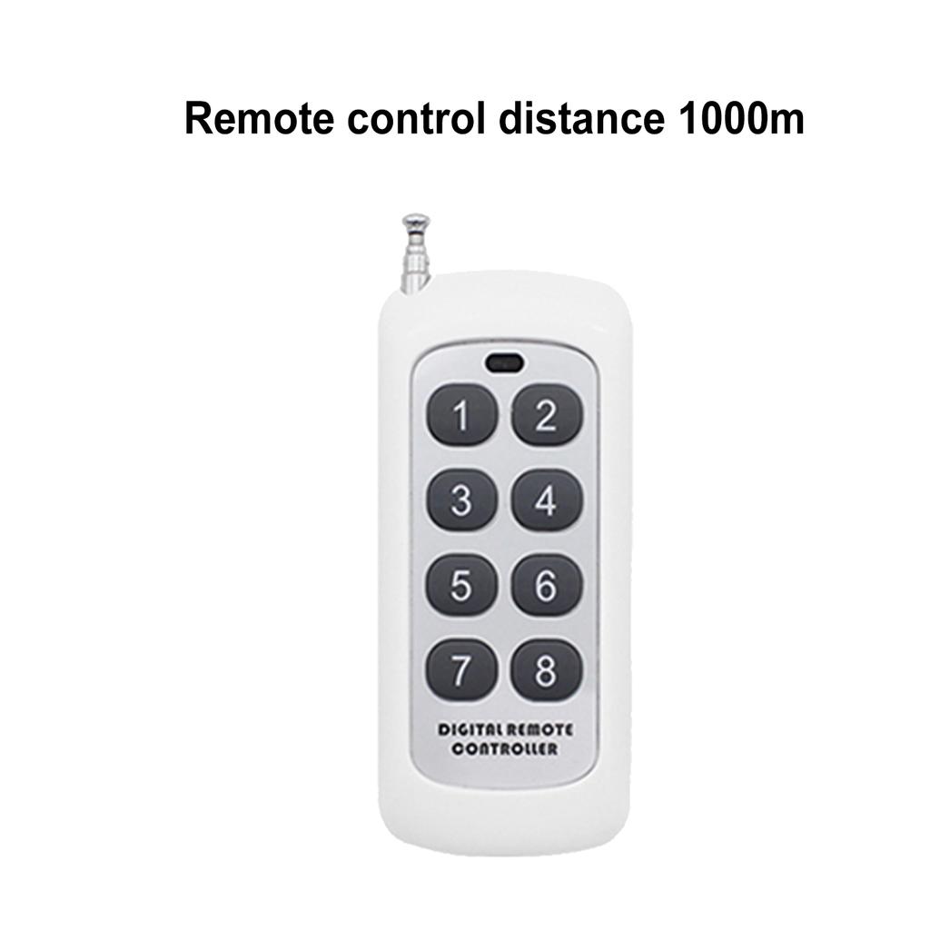 QIACHIP 433MHz Wireless Remote Control Switch 2CH DC 12V 24V 30V 48V 60V Receiver Relay RF Transmitter For Garage Door Light