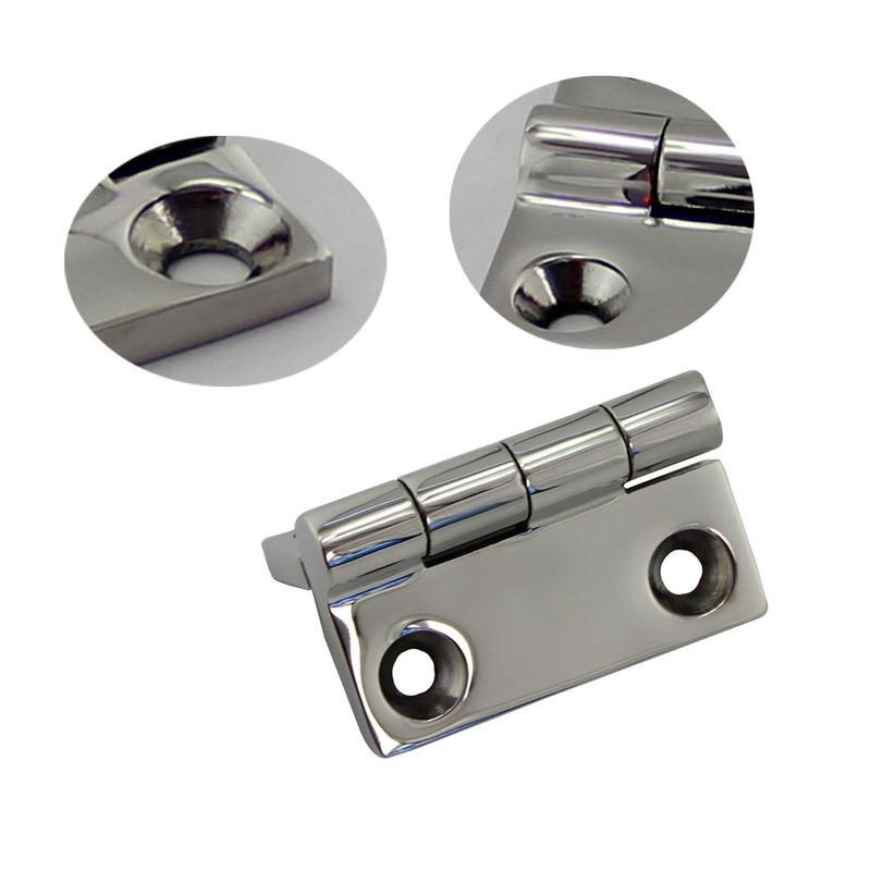 50X50MM Finished Aluminum Hinge Active Hinges Profile Connections Boat Deck Casting Hinge Hatch Cabinet Door Square Solid Fold