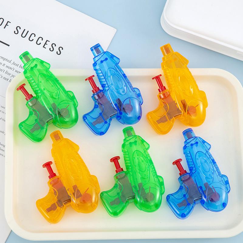 Children s mini transparent push-type water gun set One Size