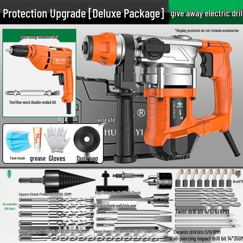 Chuangyi High-Power Multifunctional Electric Hammer and Impact Drill for Wood and Concrete Drilling