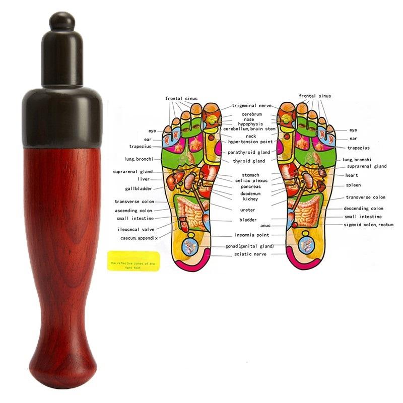 Natural Hot Stone Reflexology Tool Trigger Point Massager Gua Sha Electirc Acupuncture Pen Comb Foot Massager Stick Face Eye Spa