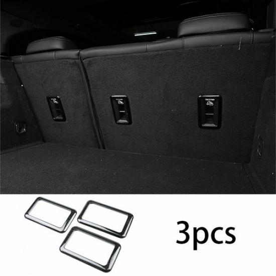 Fit For 2018- Cadillac XT4 Black Steel Rear Seat Back To Back Handle Trim