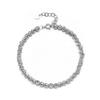 Italian Handmade 925 Sterling Silver Bracelet Women Adjustable Hollow Bead Ball Bangle Fine Jewelry Party Occasions ODM Supply