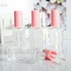 10/30 Pezzi Tubetti Vuoti Rosa per Lip Gloss in Vetro 10ml Flaconi Contenitori per Tubetti di Lipgloss per Oli Liptin Confezionamento con applicatore