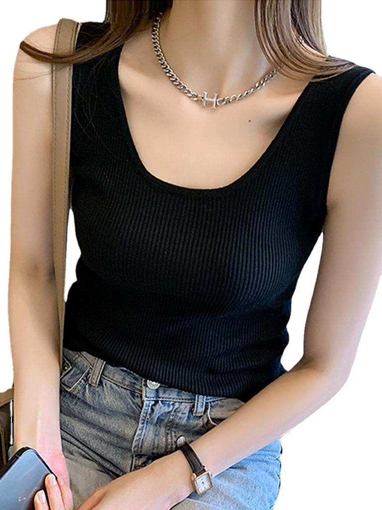 Ice Silk Slim Fit Sleeveless Camisole