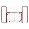 Hockey Goal with Backstop and Targets, 307x183 Cm Street Steel Hockey Goal Set, Pro Lightweight and Portable Training Equipment, Durable Net for