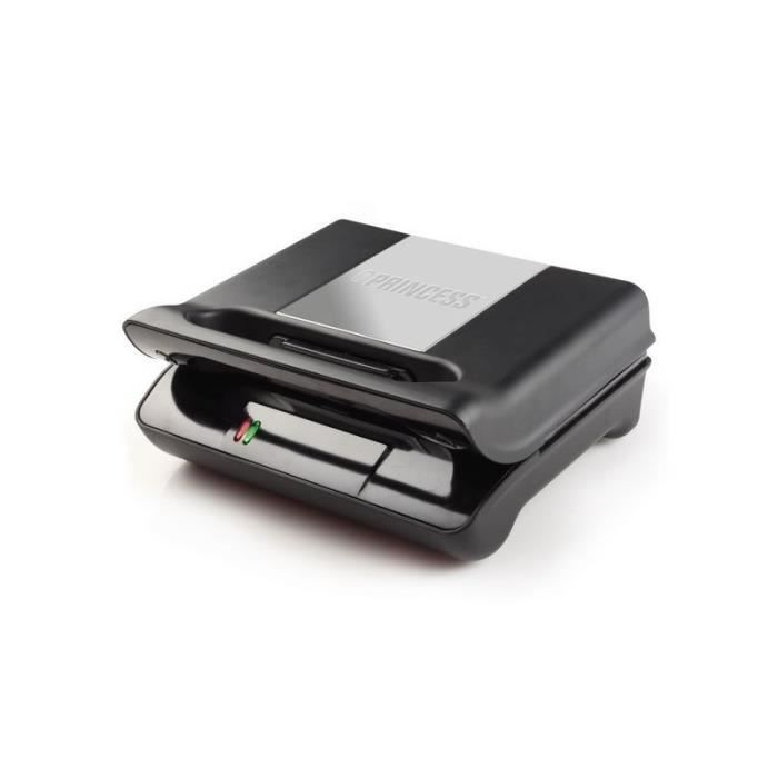 Gril Compact Électrique - PRINCESS - 700W - Plaques Fixes Et Striées - Rangement Horizontal Et Vertical