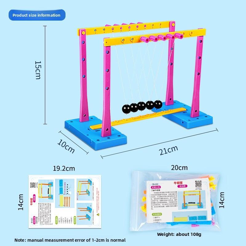 Physics Science Experiment Kit With Diy Newtons Cradle For Middle School Students Educational Toy