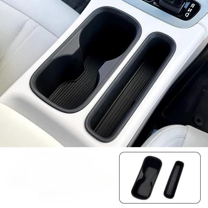 Pour Geely EX2 / Proton EMA S 5 2026 : Boîte de rangement en silicone pour porte-gobelet, organiseur de console centrale, plateau antidérapant pour p