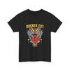 Rocker Cat Graphic Tee | Cat Band Art Tee, Cool Animal T-Shirt, Cotton Tee