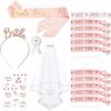 Set Sash Sashes Veil Tattoos Bachelorette Party Decorations Bride