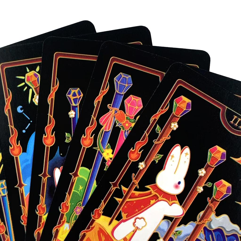 Heißverkaufendes Tarot-Deck Niedliche Cartoon-Karten Großartig für Anfänger, Meditation & Partyspiele, Weihnachts- und Neujahrsgeschenke