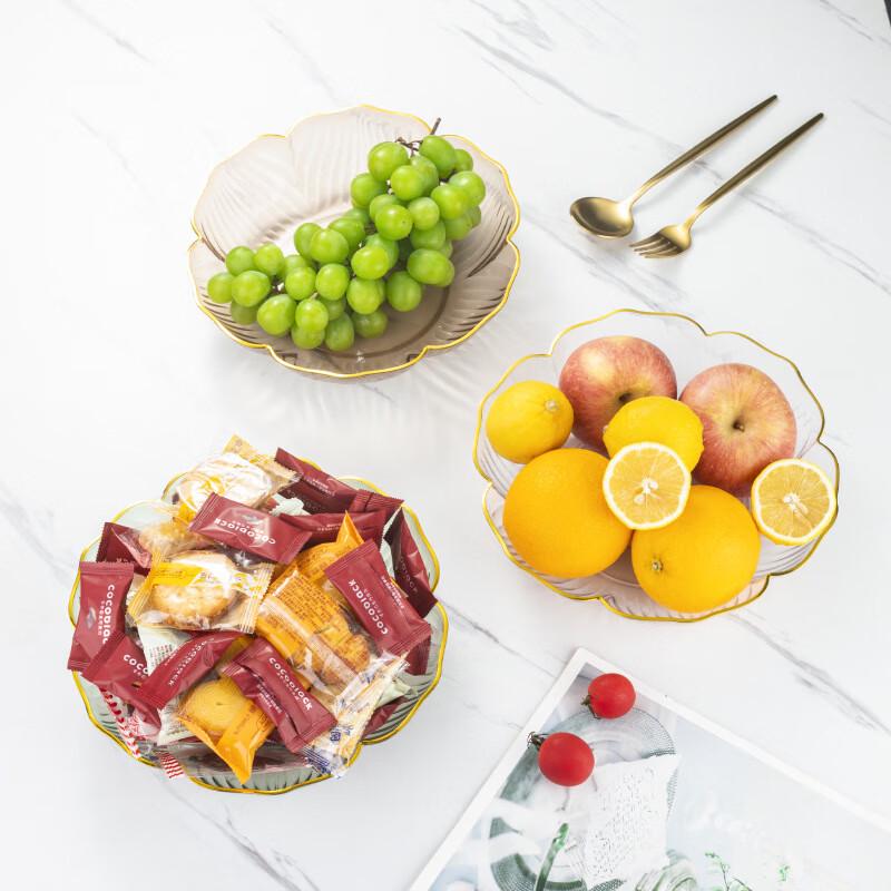 Rundes Kunststoff-Snack- & Dessertteller-Set