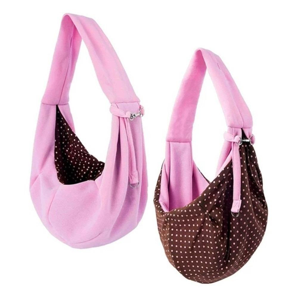 

Широкие лямки Сумка-слинг для питомца через плечо Сумка-переноска для собаки Сумка-кроссбоди для кошки Для путешествий розовый