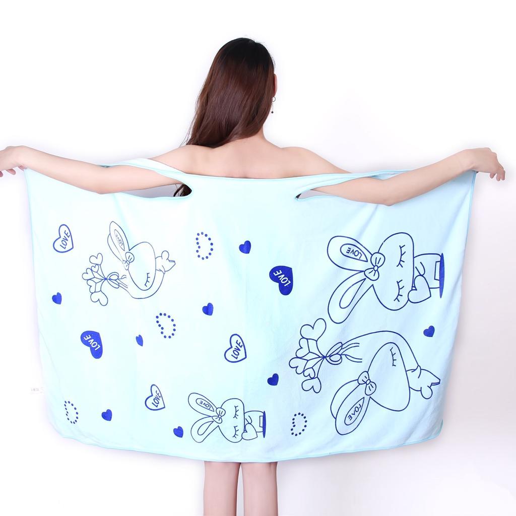 Printed Variety Bath Skirt Magic Wearable Suspender Bath Towel Anti-light Beauty Salon Sweat Steaming Summer Bath Towel