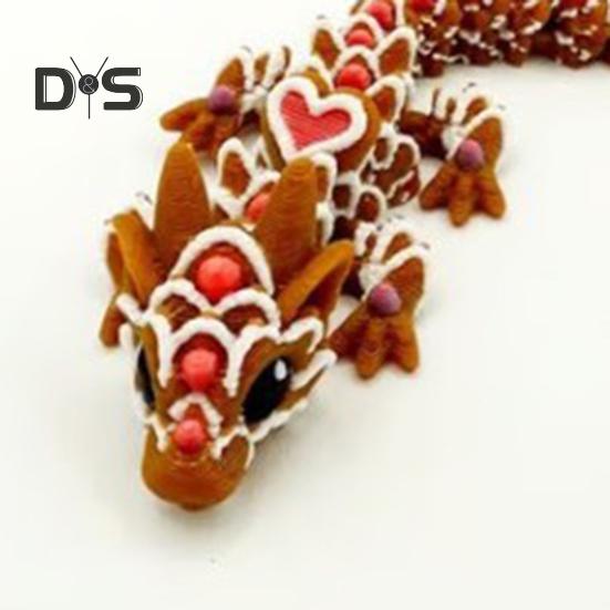 3D-gedrucktes Drachenei, buntes Ei mit Drachen im Inneren, bewegliche Drachenfigur, flexibles Zappelspielzeug für Kinder, Osterkörbchenfüller