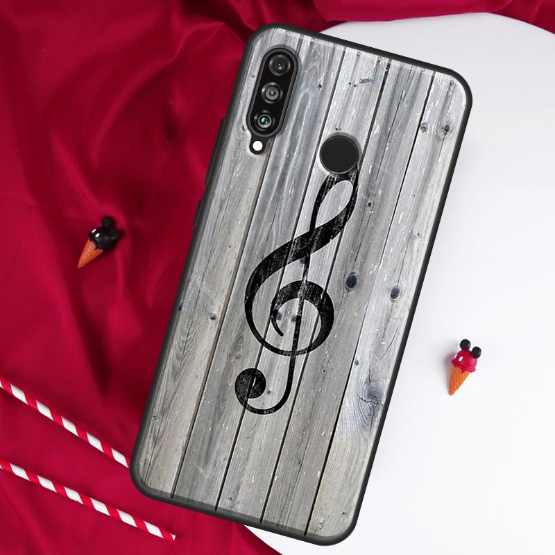 Treble Clef Music Note For Huawei Nova Y61 Y70 Y90 Y60 Y72 Y91 12s 12i 11i 7i 8i 9 10 SE P60 Pro P30 P40 Lite Case
