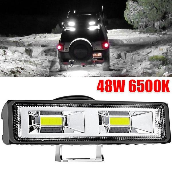 

48W Автомобильные светодиодные рабочие фары COB Автомобильные и мотоциклетные светодиодные фонари Мини-прожектор дальнего света