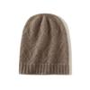 Cashmere 2025 Women's Cable Knit Thick Ear-Warming Hat for Autumn/Winter